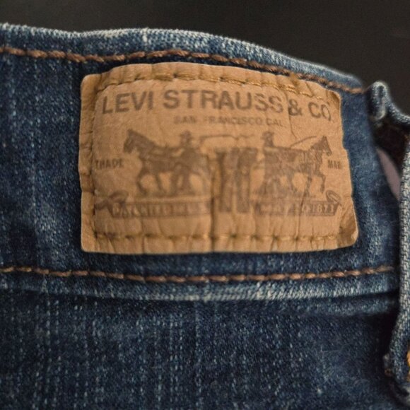 Women's Petite Levi's Perfectly Slimming Boot Cut 512 Jeans Size 14P Short - Picture 6 of 10